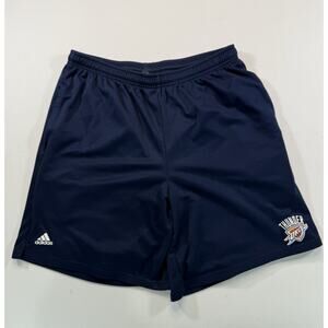 Adidas Oklahoma City Thunder OKC NBA Shorts Men’s Large Blue Polyester